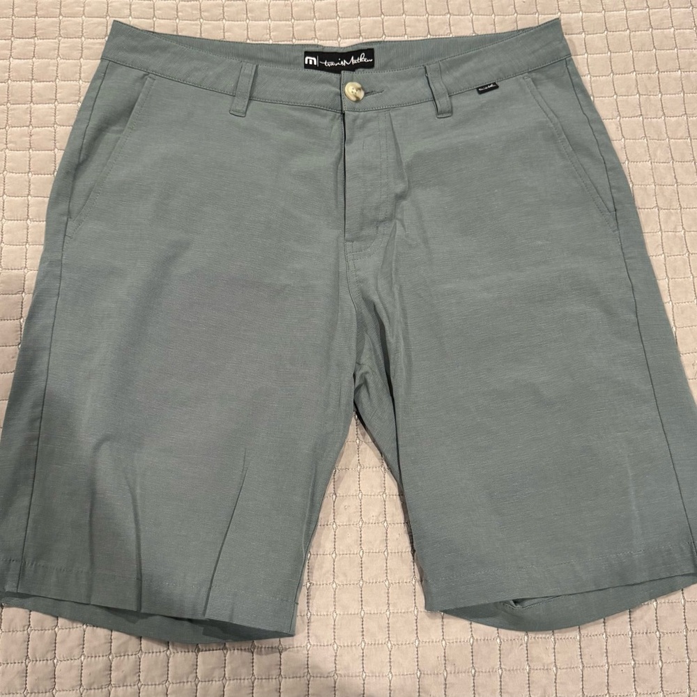 Travis Mathew Green Golf Shorts